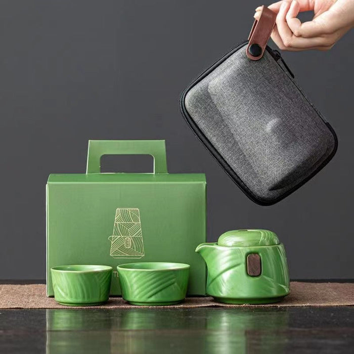 Custom Logo Dragon Boat Festival Tea Set Gift Box